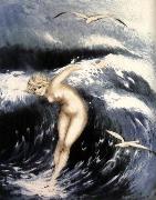 Louis Lcart Waves oil painting on canvas